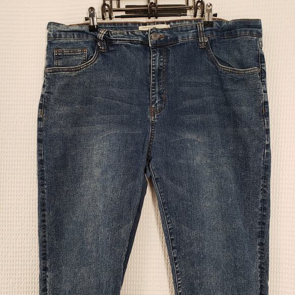 Refinery Republic Jeans Mens 40x32 (Actual 40x30) Blue Denim Slim Leg Stone Wash - Picture 11 of 16